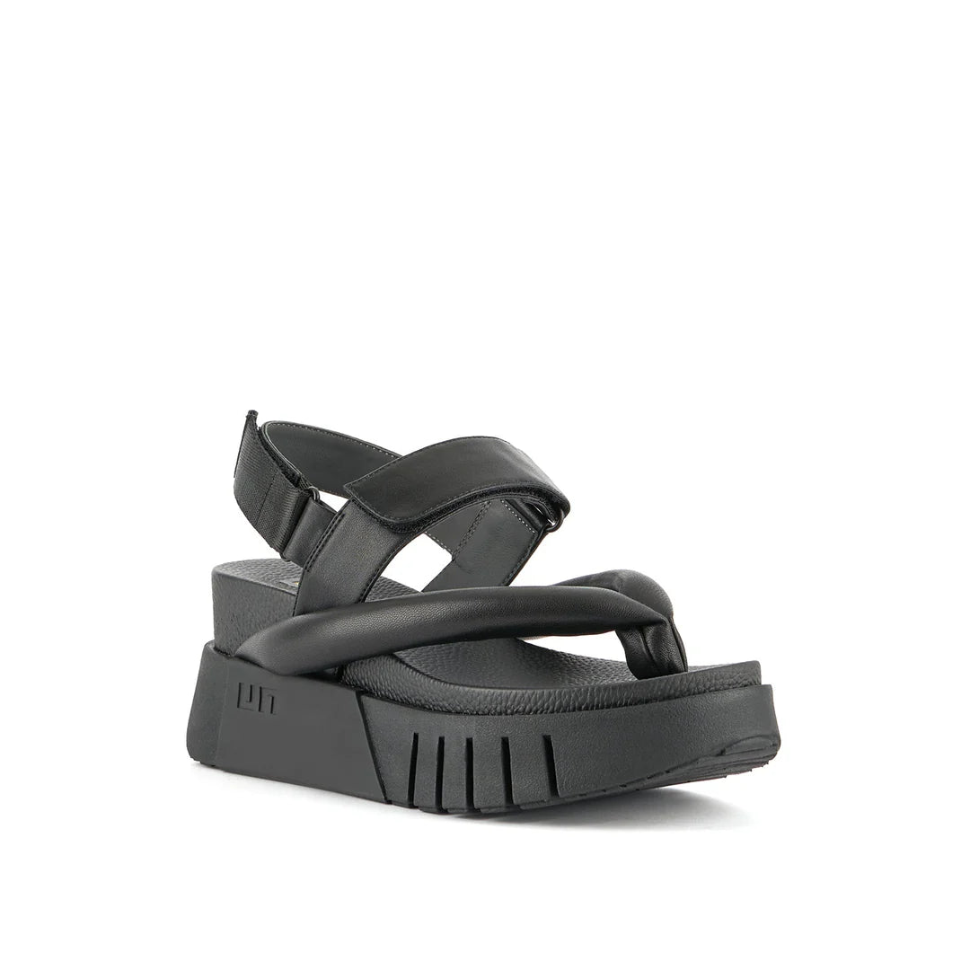 United Nude Delta Tong Black Sandały Damskie Czarne