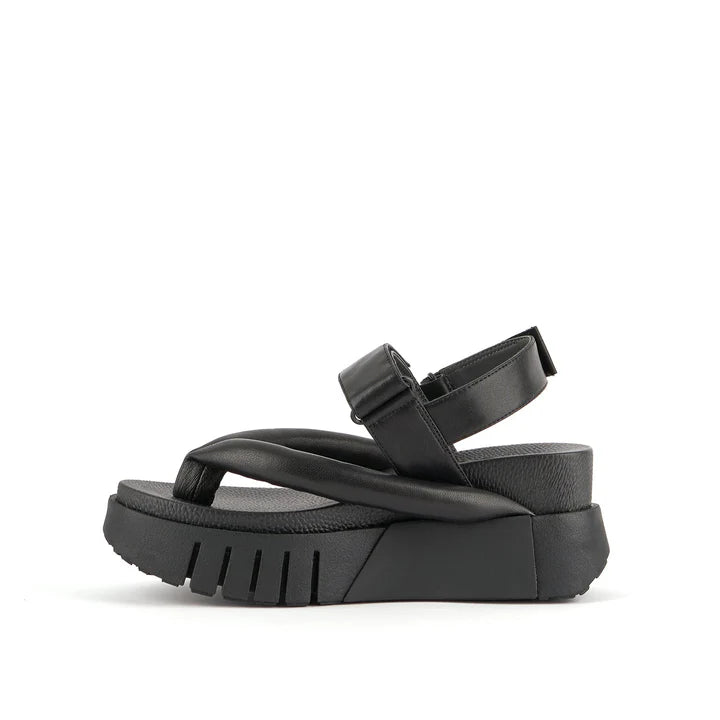 United Nude Delta Tong Black Sandały Damskie Czarne