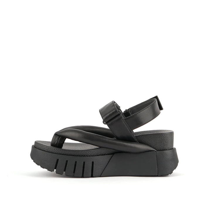 United Nude Delta Tong Black Sandały Damskie Czarne