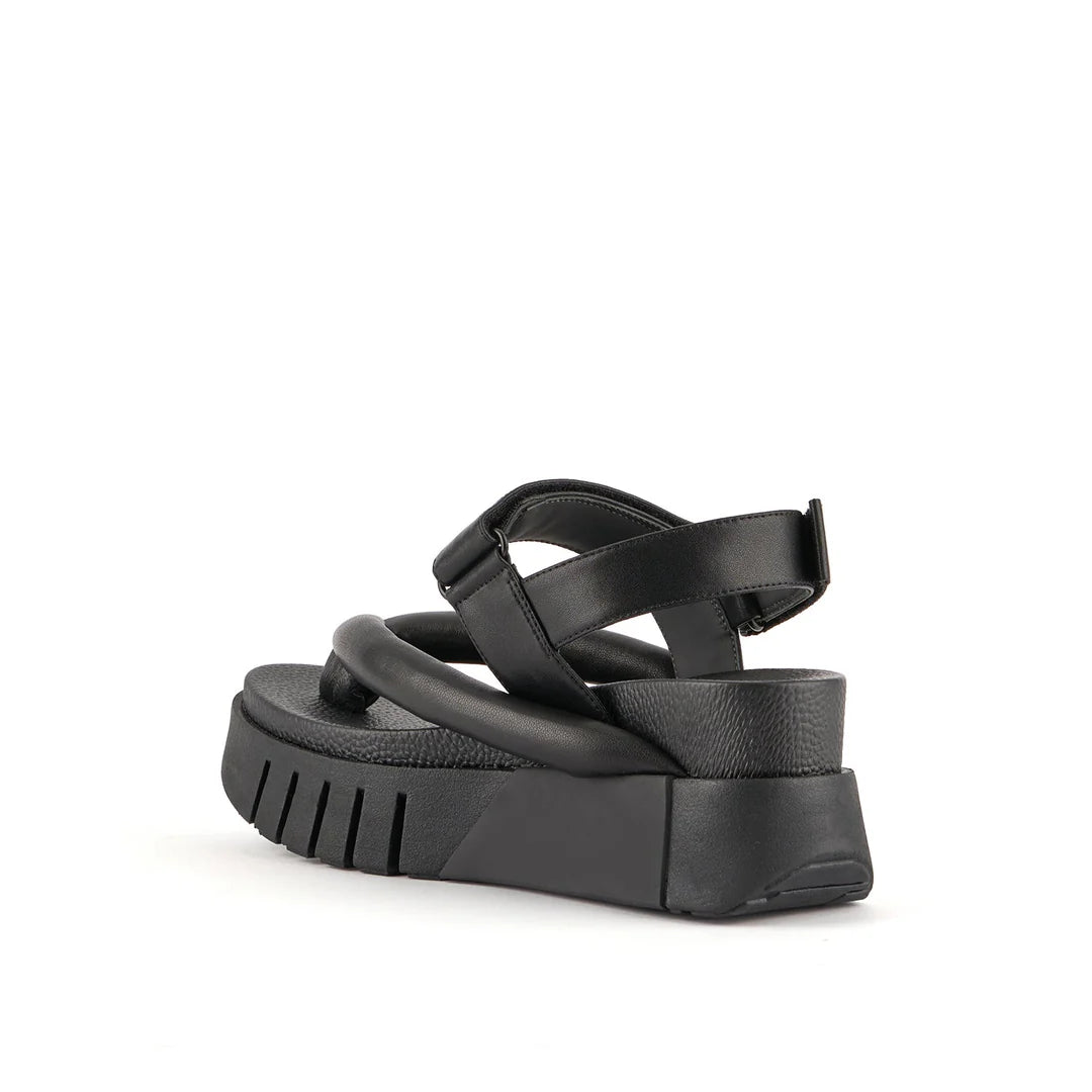 United Nude Delta Tong Black Sandały Damskie Czarne