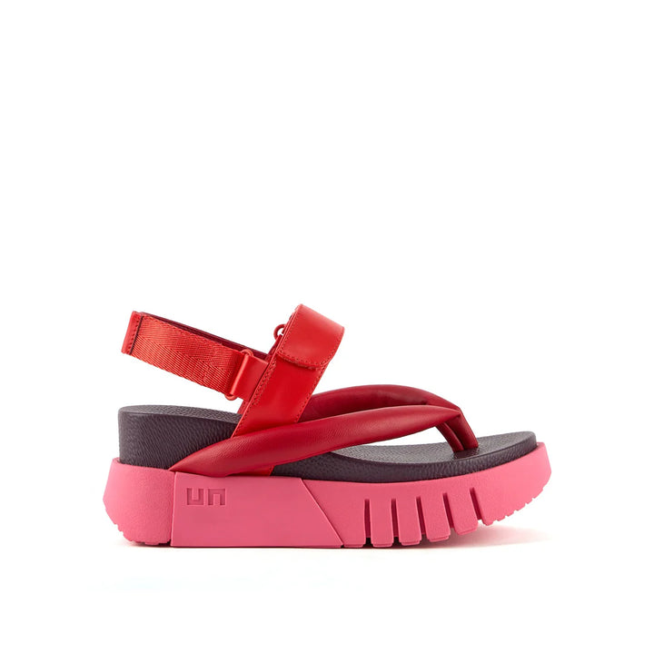 United Nude Delta Tong Lily Sandały Damskie Czerwone