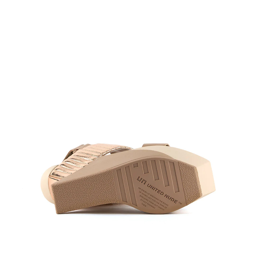 United Nude Delta Wedge Puffier Rose Sandały Damskie na Platformie