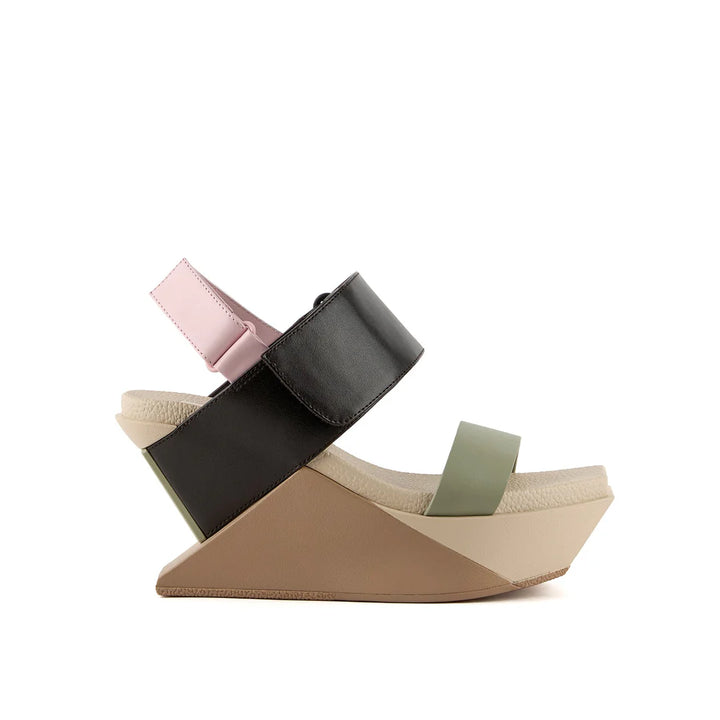 United Nude Delta Wedge Sandal Blossom Sandały Damskie na Platformie Beżowe
