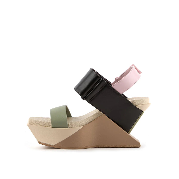 United Nude Delta Wedge Sandal Blossom Sandały Damskie na Platformie Beżowe