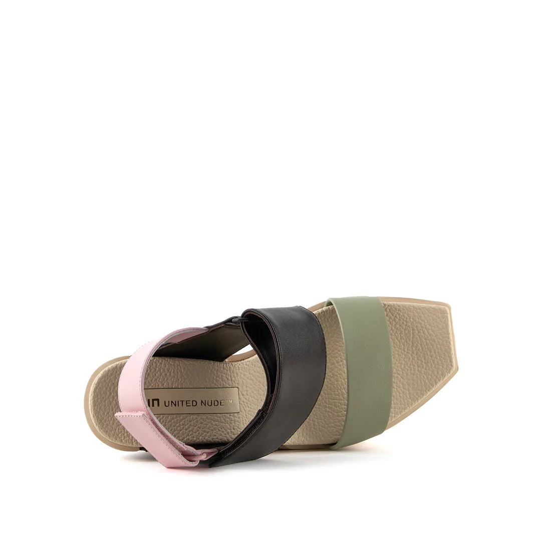 United Nude Delta Wedge Sandal Blossom Sandały Damskie na Platformie Beżowe