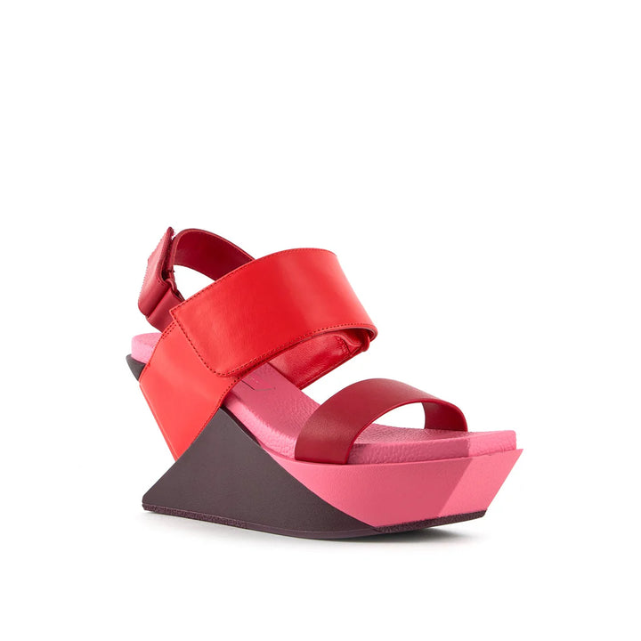 United Nude Delta Wedge Sandal Lily Sandały Damskie na Platformie Czerwone