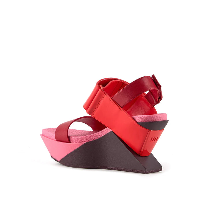 United Nude Delta Wedge Sandal Lily Sandały Damskie na Platformie Czerwone