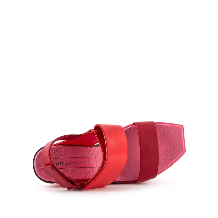 United Nude Delta Wedge Sandal Lily Sandały Damskie na Platformie Czerwone