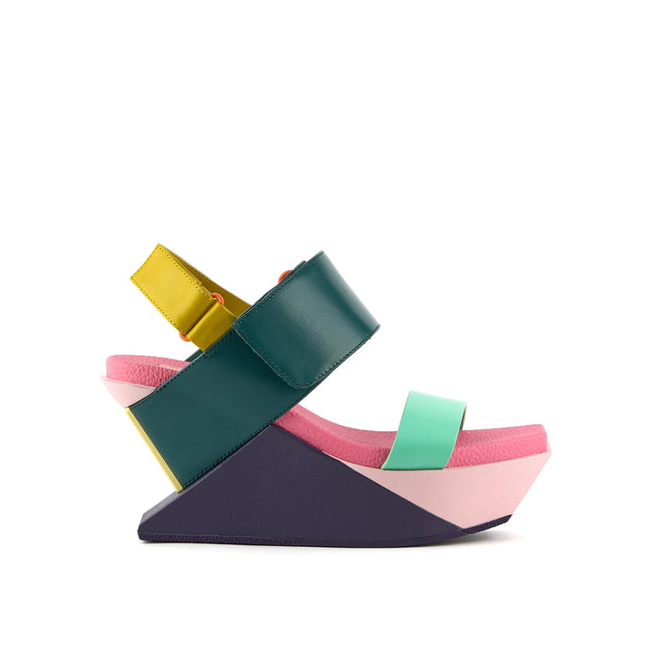 United Nude Delta Wedge Sandal Summer Hues Sandały Damskie na Platformie Wielokolorowe