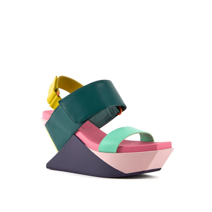 United Nude Delta Wedge Sandal Summer Hues Sandały Damskie na Platformie Wielokolorowe