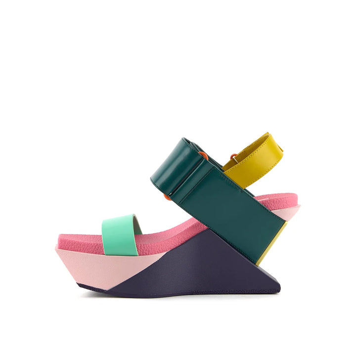 United Nude Delta Wedge Sandal Summer Hues Sandały Damskie na Platformie Wielokolorowe