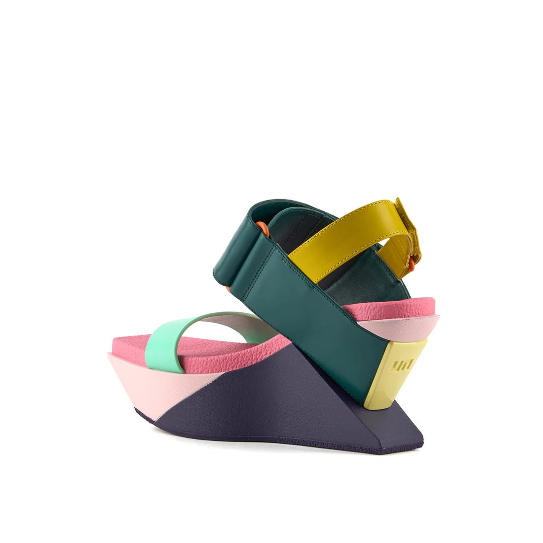 United Nude Delta Wedge Sandal Summer Hues Sandały Damskie na Platformie Wielokolorowe
