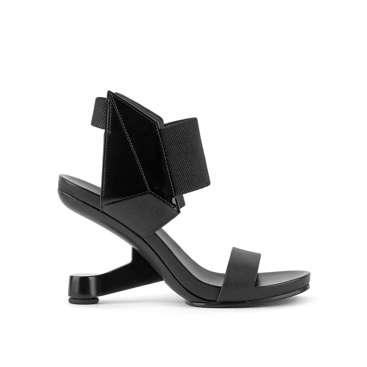United Nude Eamz 3D Black Sandały Damskie Na Obcasie Czarne