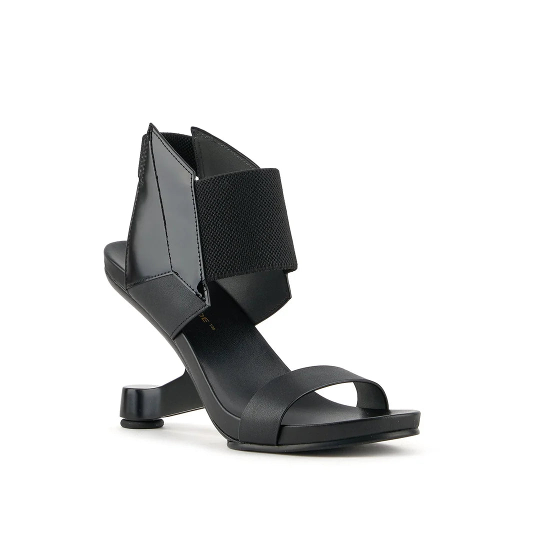 United Nude Eamz 3D Black Sandały Damskie Na Obcasie Czarne