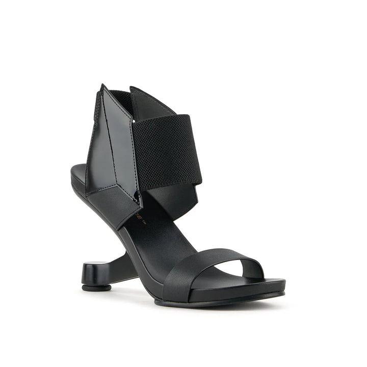 United Nude Eamz 3D Black Sandały Damskie Na Obcasie Czarne