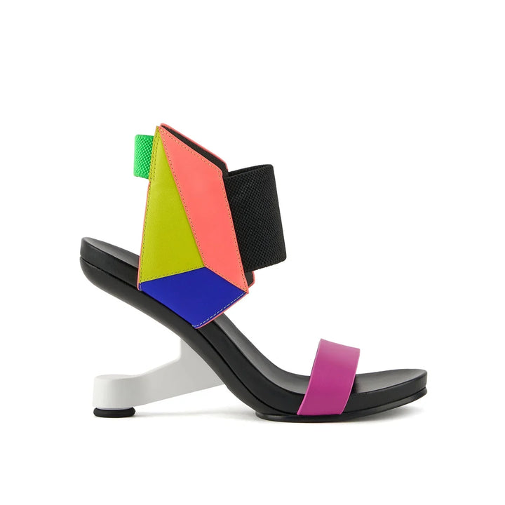 United Nude Eamz 3D Neon Flair Sandały Damskie Na Obcasie Wielokolorowe