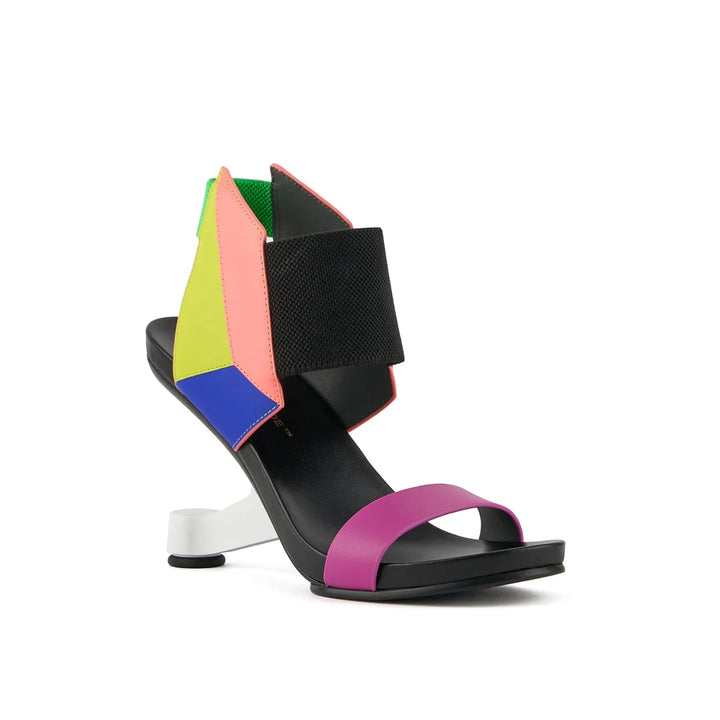 United Nude Eamz 3D Neon Flair Sandały Damskie Na Obcasie Wielokolorowe
