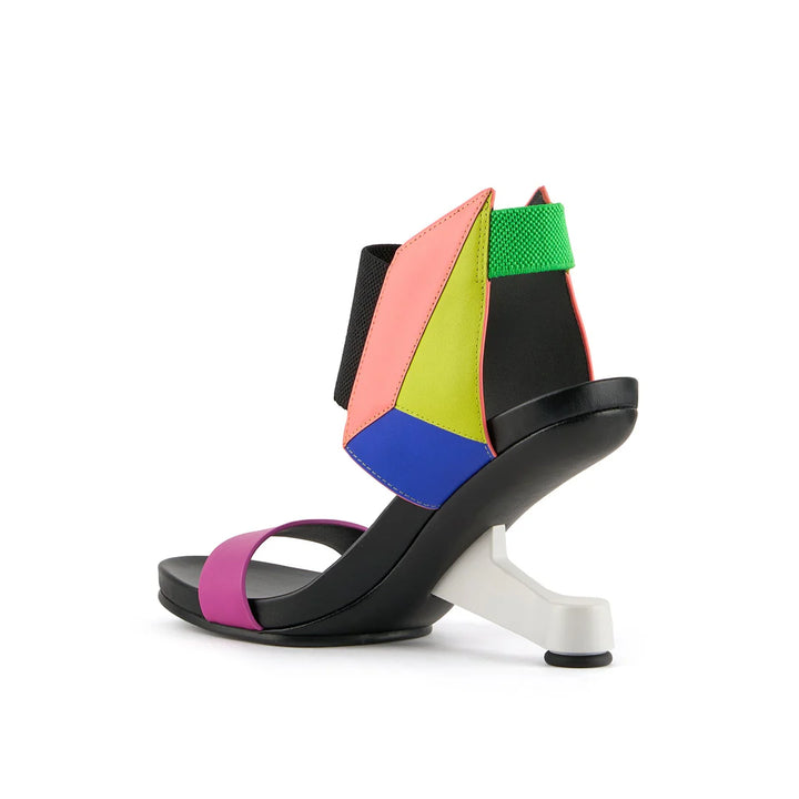 United Nude Eamz 3D Neon Flair Sandały Damskie Na Obcasie Wielokolorowe