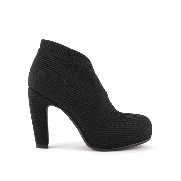 United Nude Fold Hi II Black Knit II Buty Damskie na Obcasie Czarne
