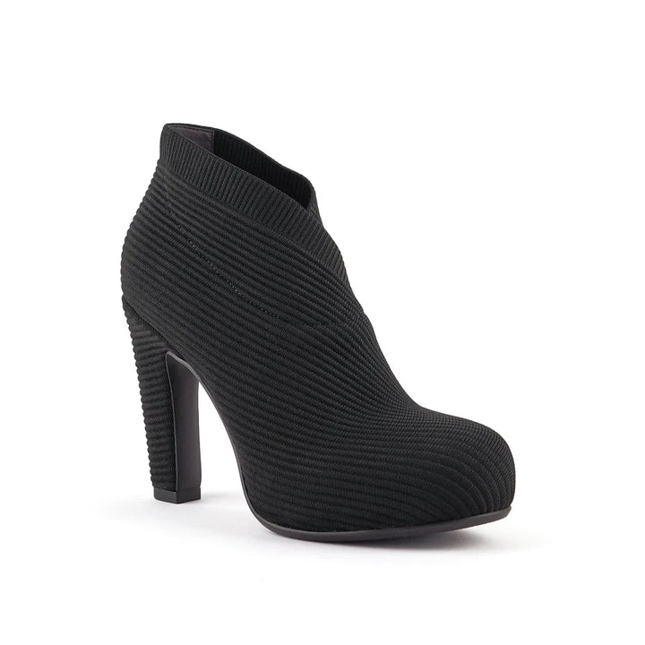 United Nude Fold Hi II Black Knit II Buty Damskie na Obcasie Czarne