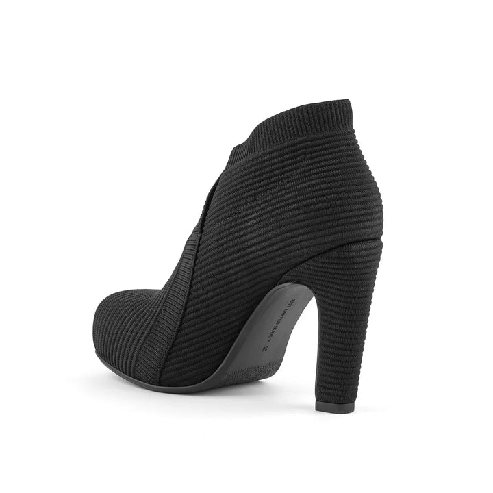 United Nude Fold Hi II Black Knit II Buty Damskie na Obcasie Czarne