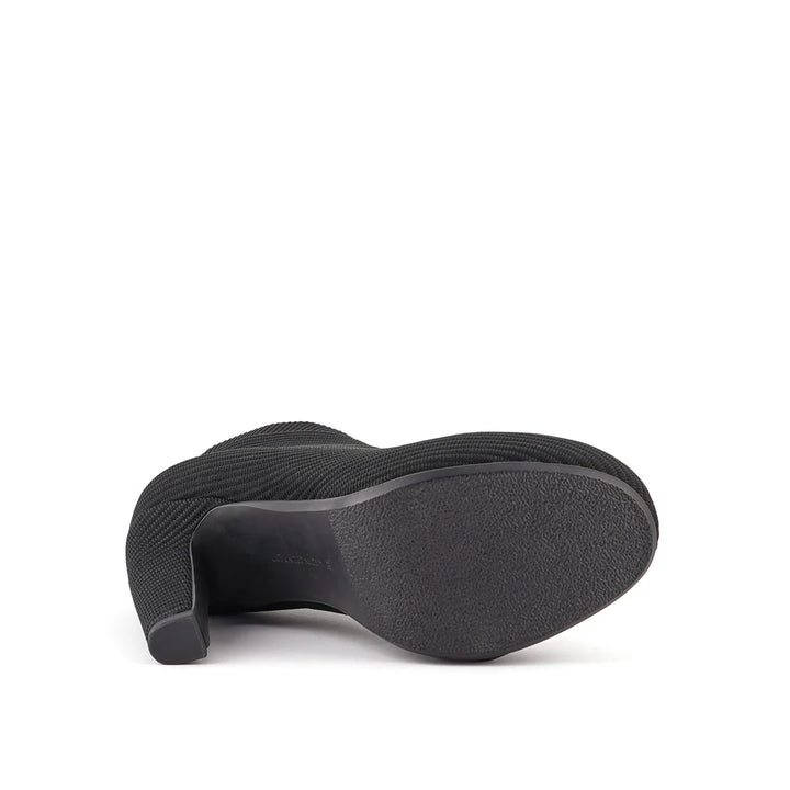 United Nude Fold Hi II Black Knit II Buty Damskie na Obcasie Czarne