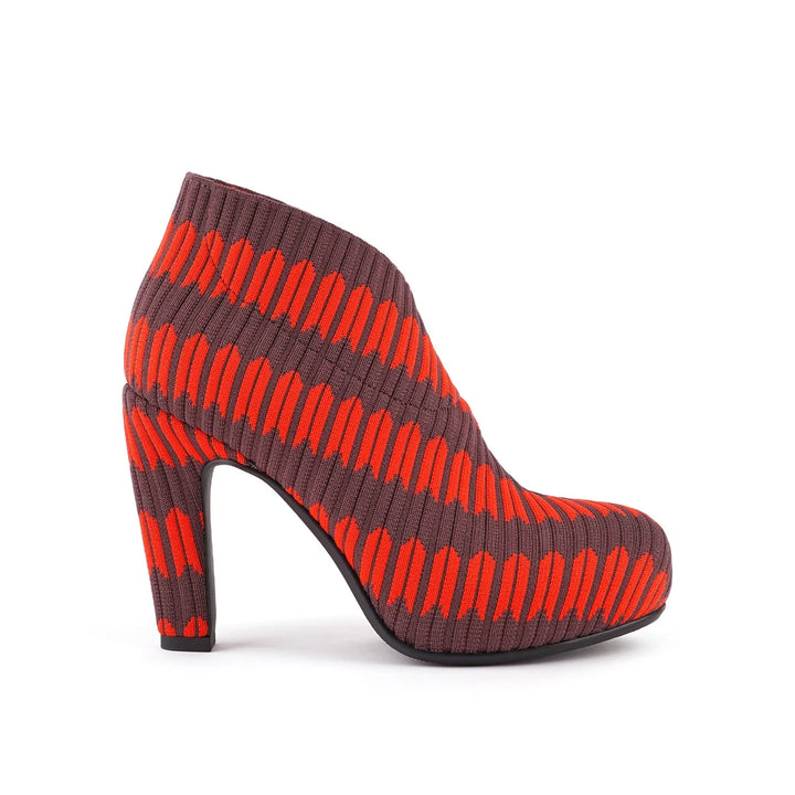 United Nude Fold Hi II Cherry Mix Buty Damskie na Obcasie Czerwone