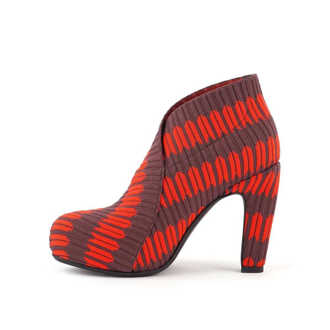United Nude Fold Hi II Cherry Mix Buty Damskie na Obcasie Czerwone