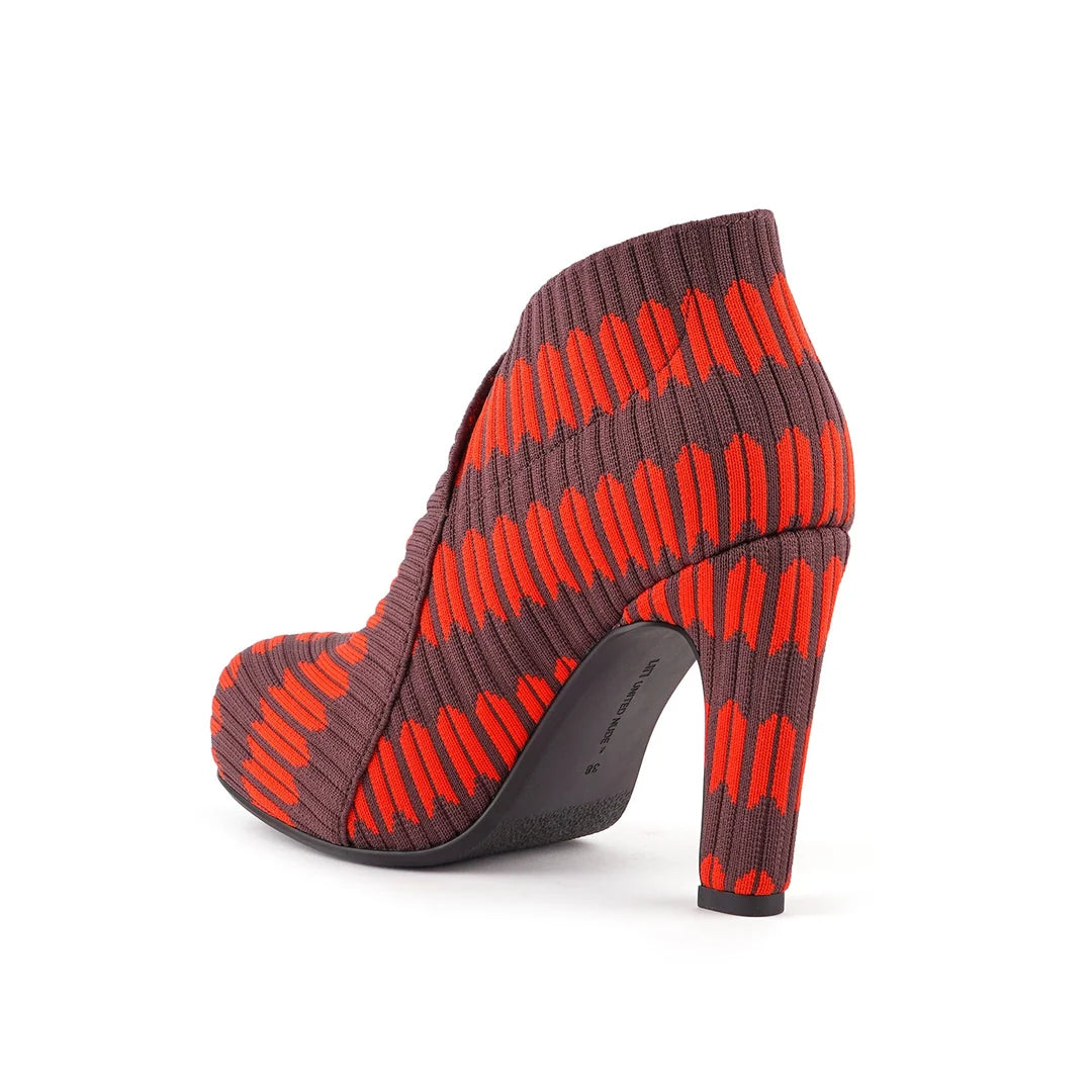 United Nude Fold Hi II Cherry Mix Buty Damskie na Obcasie Czerwone