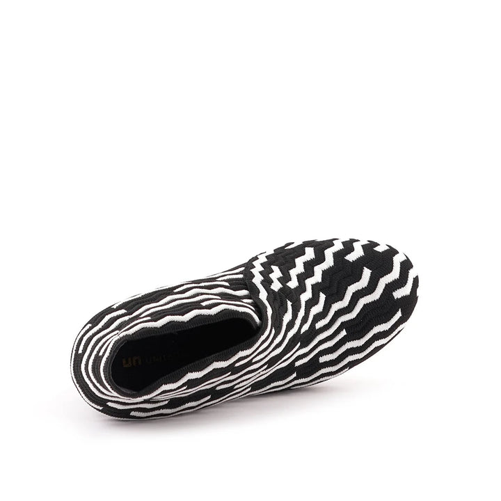 United Nude Fold Hi II Mono Wave Buty Damskie na Obcasie Czarne Białe