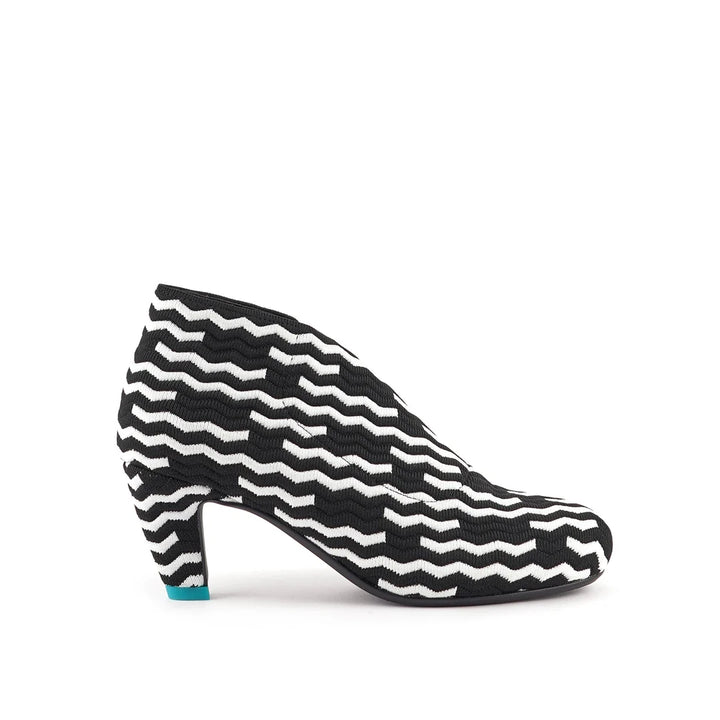United Nude Fold Mid Mono Wave Buty Damskie na Obcasie Czarne białe