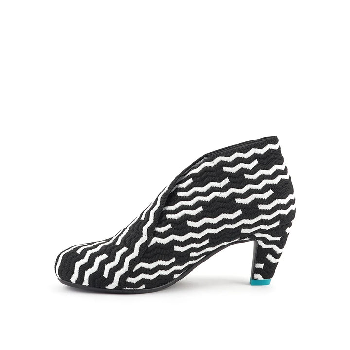 United Nude Fold Mid Mono Wave Buty Damskie na Obcasie Czarne białe