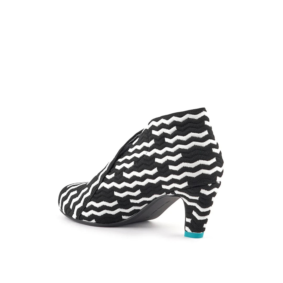 United Nude Fold Mid Mono Wave Buty Damskie na Obcasie Czarne białe