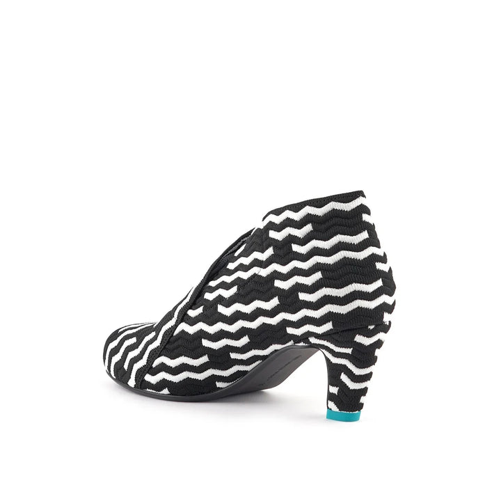 United Nude Fold Mid Mono Wave Buty Damskie na Obcasie Czarne białe