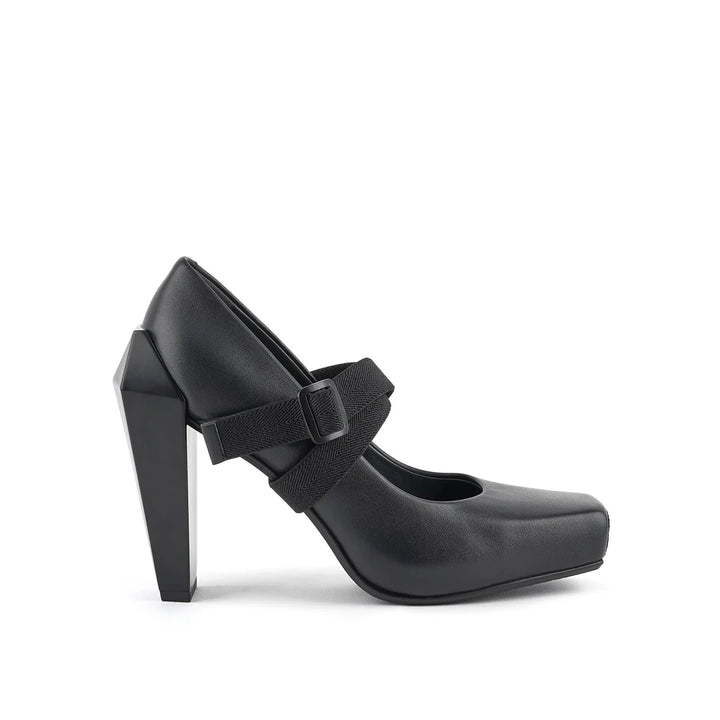 United Nude Gem Swan Hi Black Buty na Obcasie Damskie Czarne