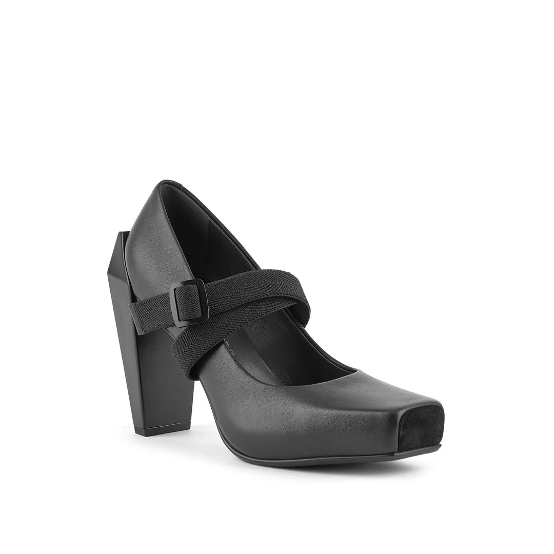 United Nude Gem Swan Hi Black Buty na Obcasie Damskie Czarne