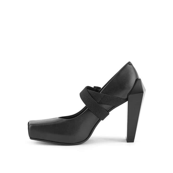 United Nude Gem Swan Hi Black Buty na Obcasie Damskie Czarne