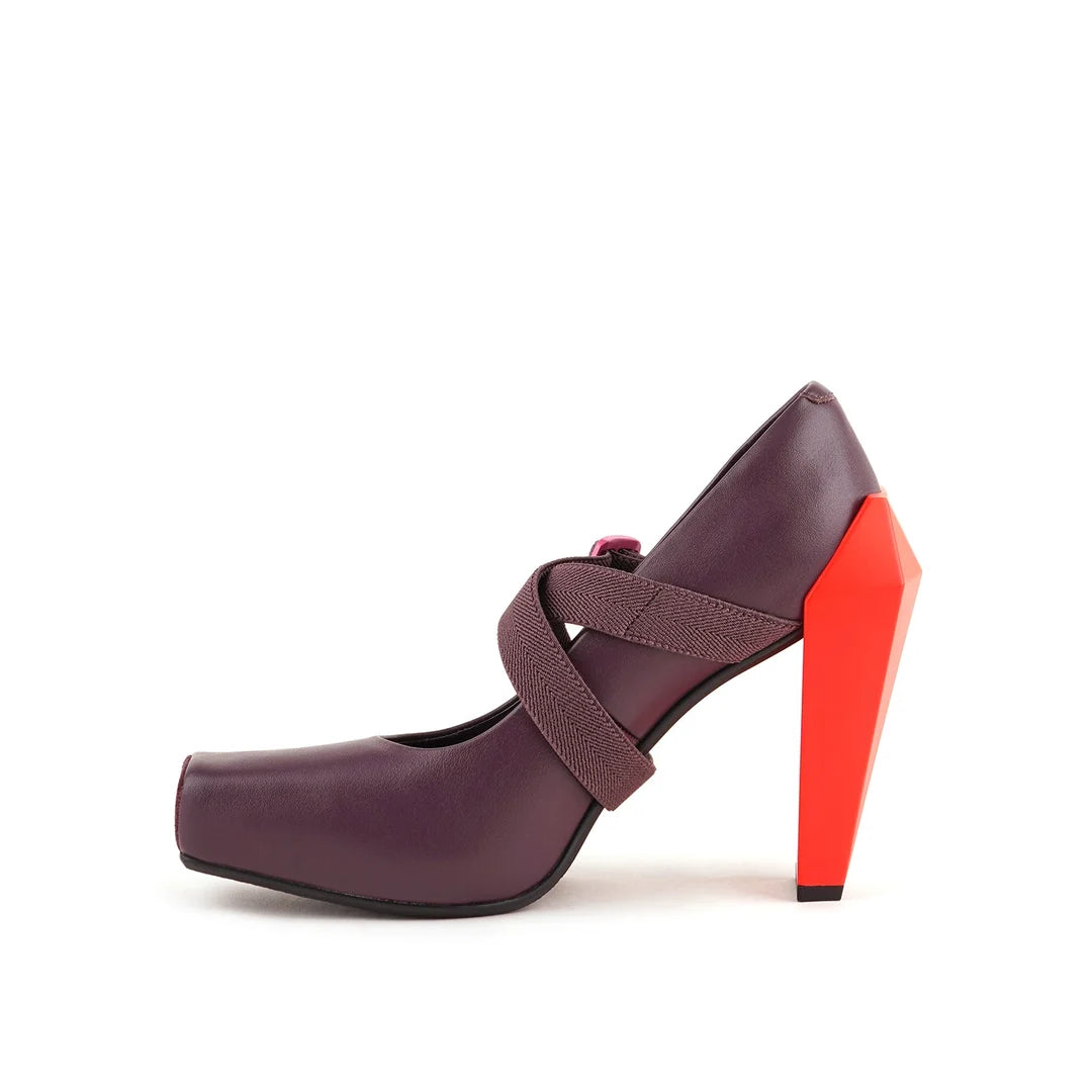 United Nude Gem Swan Hi Cherry Mix Buty na Obcasie Damskie Czerwone
