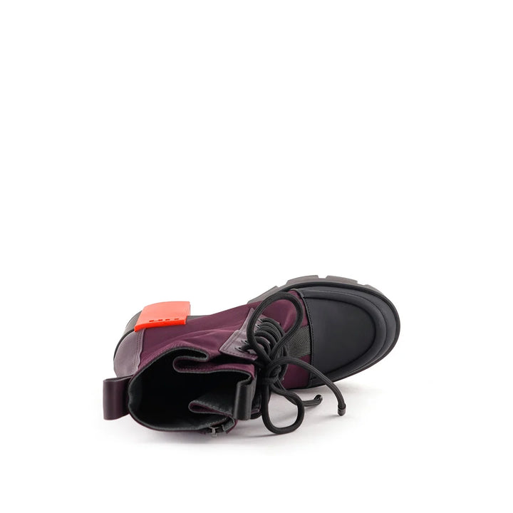 United Nude Grip Cap Mid Cherry Mix Botki Damskie na Obcasie Czerwone