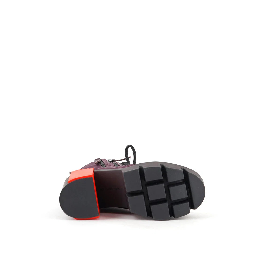 United Nude Grip Cap Mid Cherry Mix Botki Damskie na Obcasie Czerwone