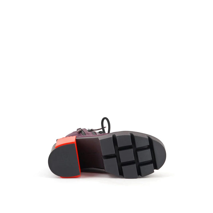 United Nude Grip Cap Mid Cherry Mix Botki Damskie na Obcasie Czerwone
