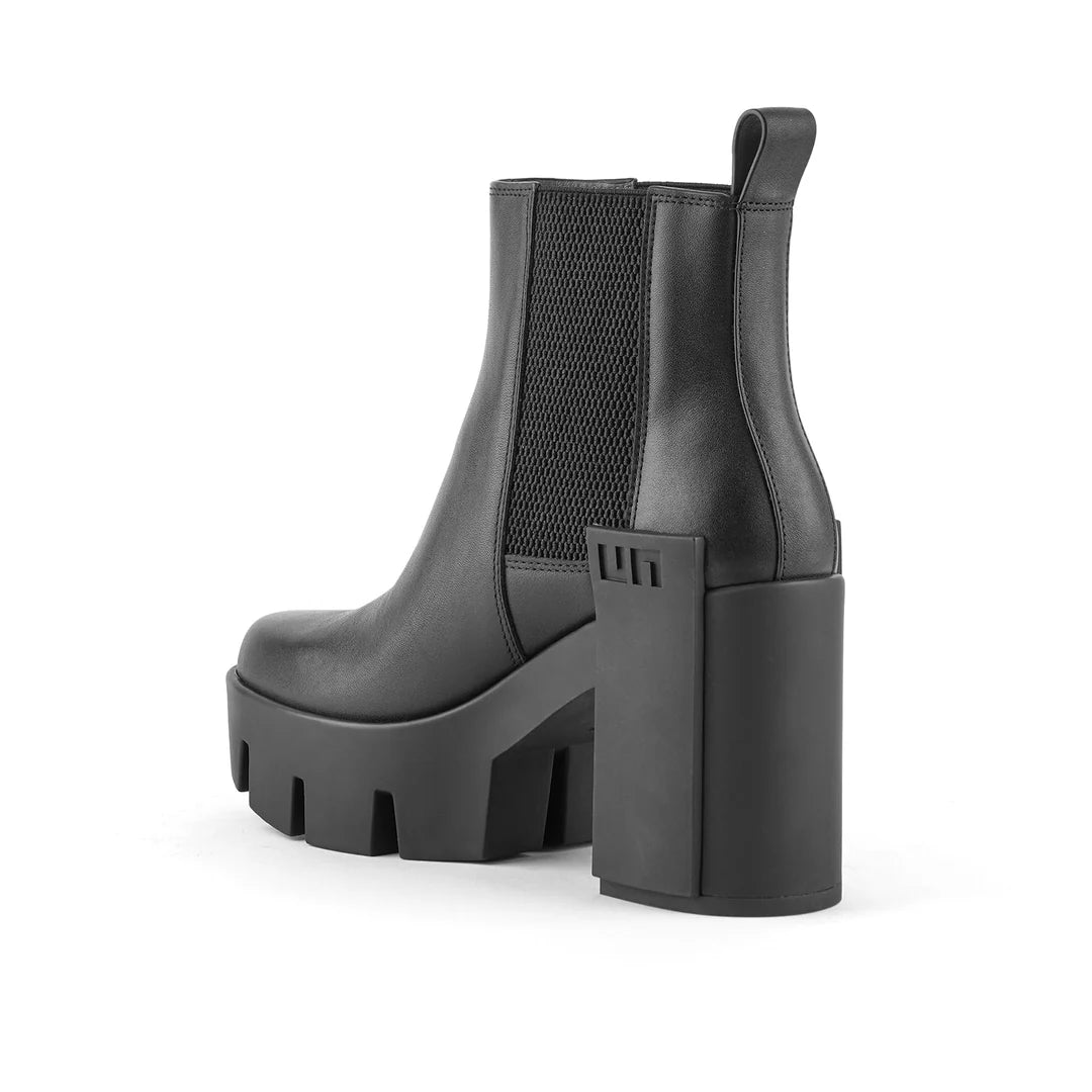 United Nude Grip Chelsea Mid V Black Botki Damskie na Obcasie Czarne
