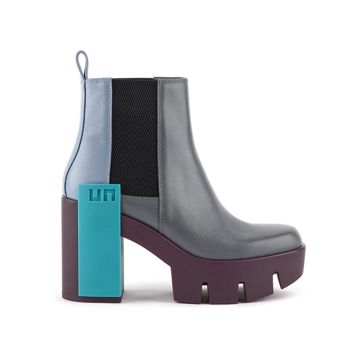 United Nude Grip Chelsea Mid V Future Grey Botki Damskie na Obcasie Szare