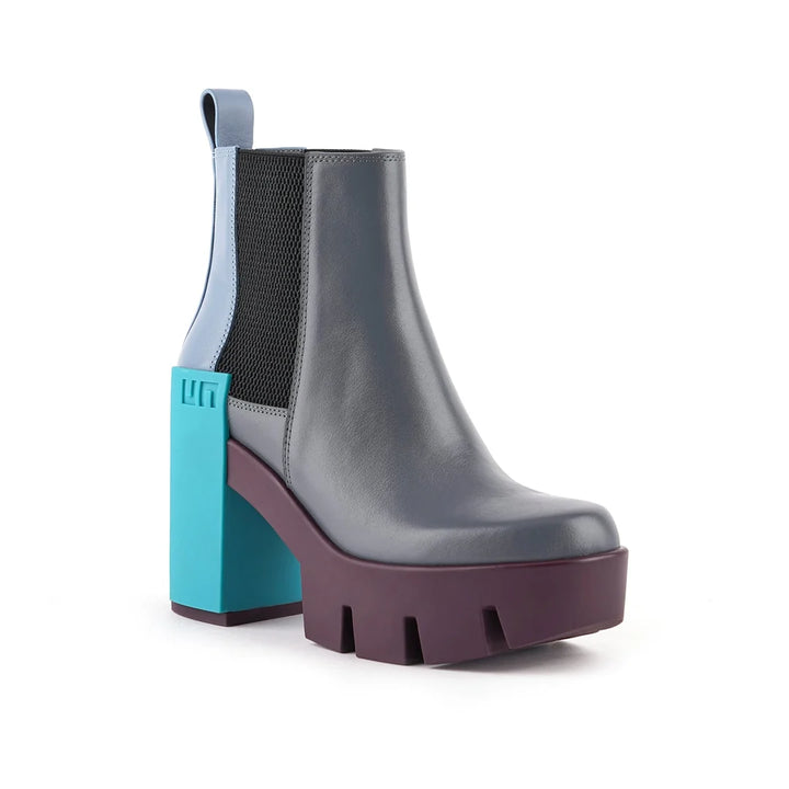 United Nude Grip Chelsea Mid V Future Grey Botki Damskie na Obcasie Szare