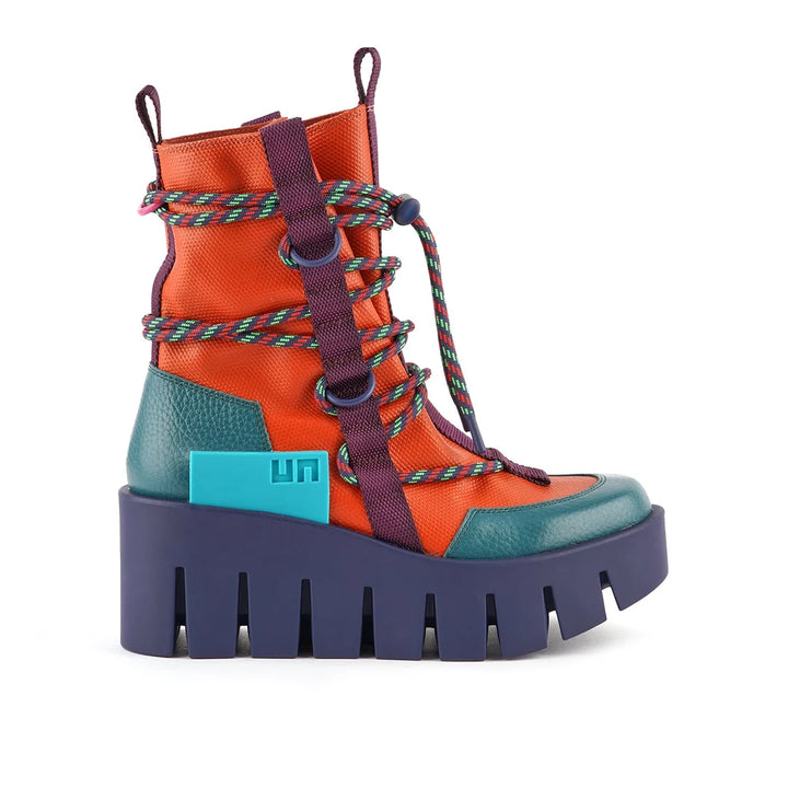 United Nude Grip Desert Lo Bungee Botki Damskie na Platformie Pomarańczowe