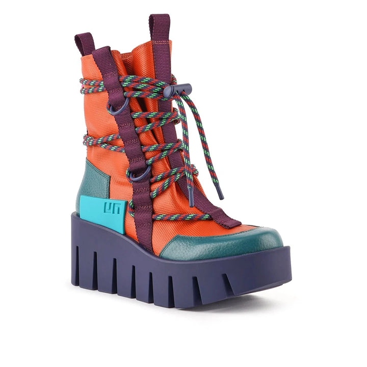 United Nude Grip Desert Lo Bungee Botki Damskie na Platformie Pomarańczowe