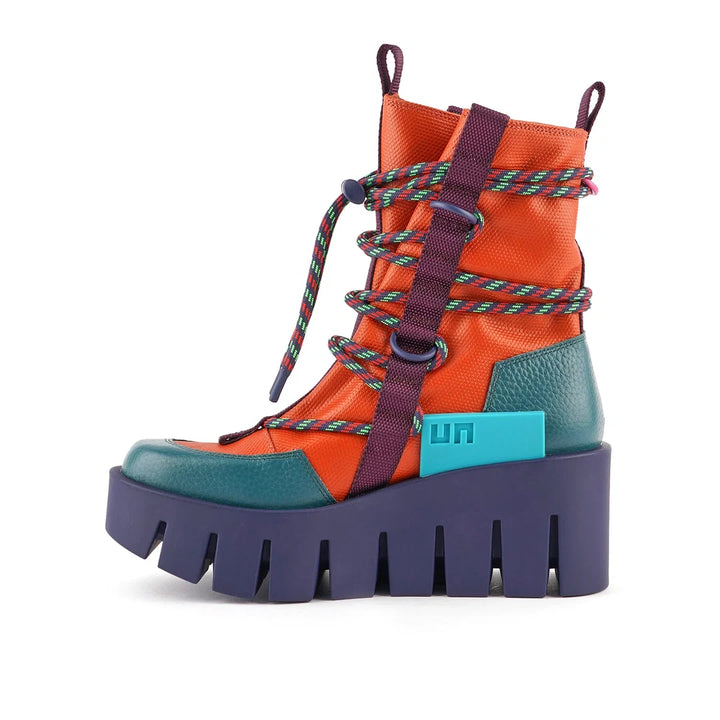 United Nude Grip Desert Lo Bungee Botki Damskie na Platformie Pomarańczowe