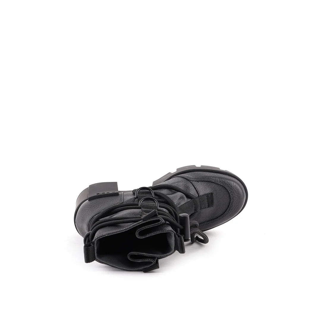 United Nude Grip Desert Mid Black Botki Damskie na Obcasie Czarne