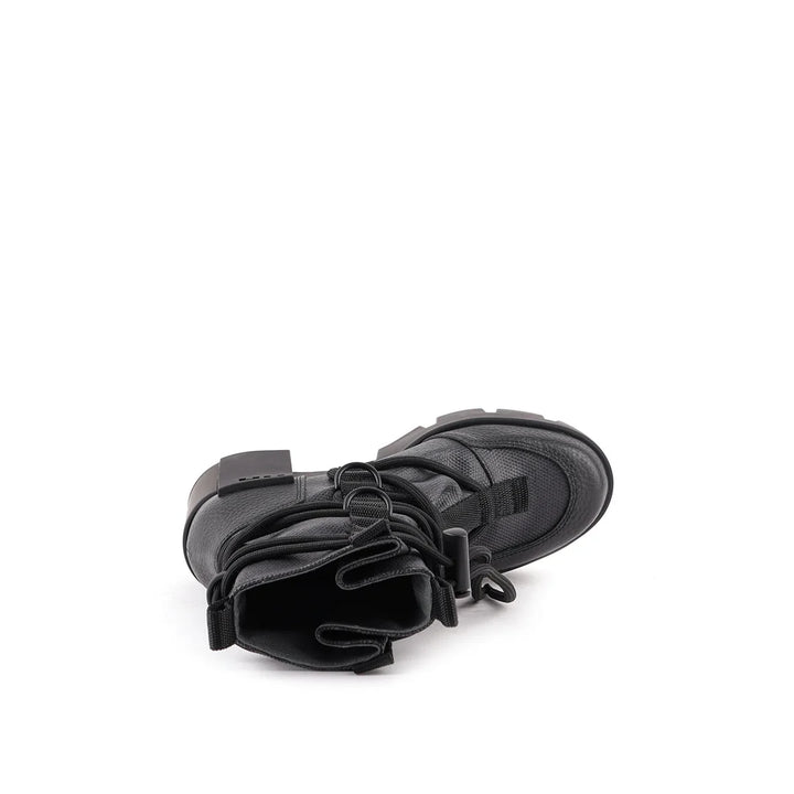 United Nude Grip Desert Mid Black Botki Damskie na Obcasie Czarne