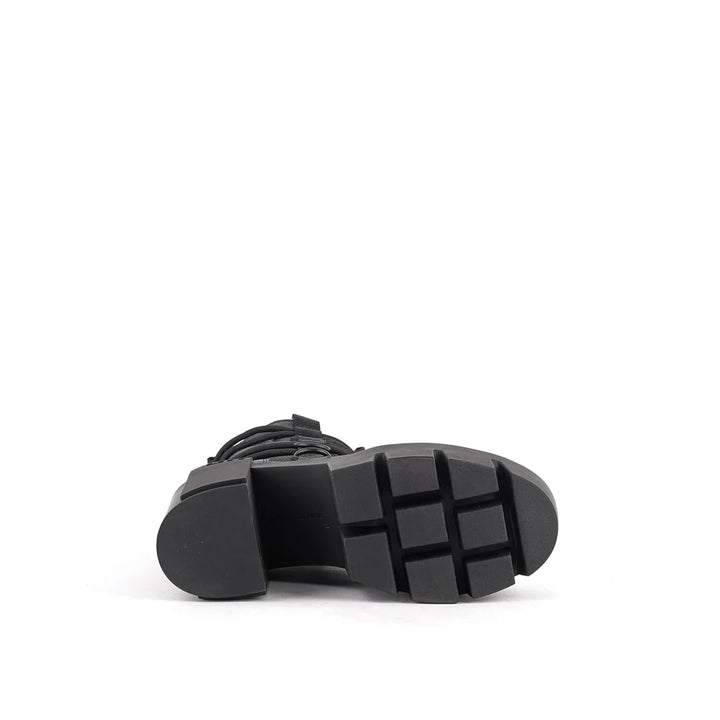 United Nude Grip Desert Mid Black Botki Damskie na Obcasie Czarne